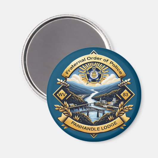 FOP Lodge 83 Magnet (Vorderseite/Rückseite)