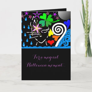 "For a Magical Halloween..." Card Karte