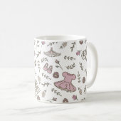 For A Princess Monogram Kaffeetasse (VorderseiteRechts)