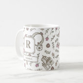 For A Princess Monogram Kaffeetasse (Vorderseite Links)