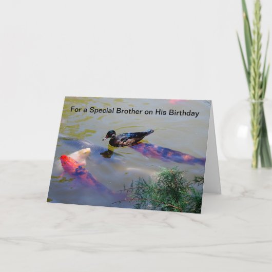 For a special brother on his birthday karte (Vorderseite)