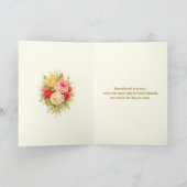 For a Special Priest God Bless You Floral  Feiertagskarte (Innenseite)