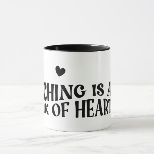 For a Teacher - Cat Peek Tasse (Zentrum)