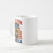 For America 4th Of July Patriotic  Kaffeetasse (Vorderseite Links)