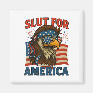 For America 4th Of July Patriotic  Magnet