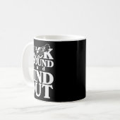For Around And Find Out Funny Eagle Kaffeetasse (Vorderseite Links)