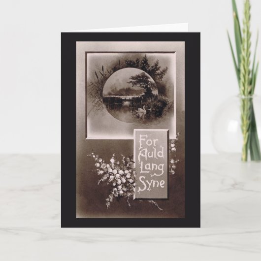 For Auld Lang Syne Feiertagskarte (Vorderseite)