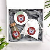 For Business Butterfly Custom Shop Name Thank You Runder Aufkleber