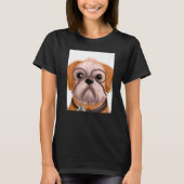 For Cute Dog Puppie Fan In Dog Style 1 T-Shirt (Vorderseite)
