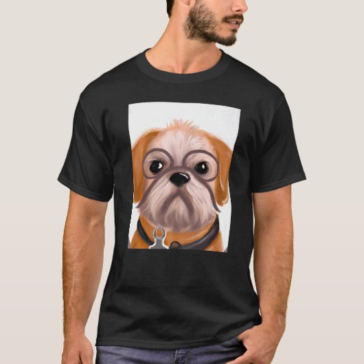 For Cute Dog Puppie Fan In Dog Style 1 T-Shirt (Vorderseite)