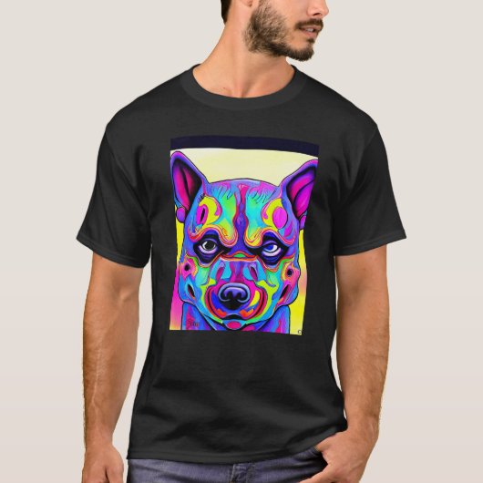 For Cute Dog Puppie Fan In Dog Style 1 T-Shirt (Vorderseite)