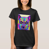 For Cute Dog Puppie Fan In Dog Style 1 T-Shirt (Vorderseite)