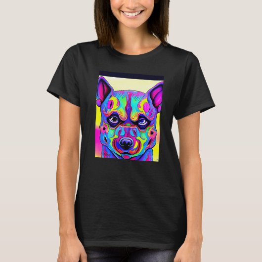 For Cute Dog Puppie Fan In Dog Style 1 T-Shirt (Vorderseite)