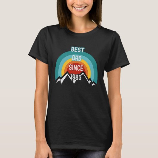 For Dad Best Dad Since 1983 T-Shirt (Vorderseite)