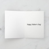 For Dad on Father's Day with Stars on Black Karte (Innenseite)