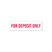 For Deposit Only  Permastempel (Design)