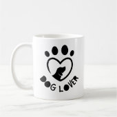 For dog lovers with the quote "Dog lover" Kaffeetasse (Links)