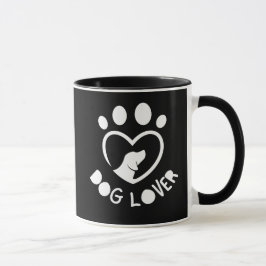 for dog lovers with the quote "Dog lover" Tasse