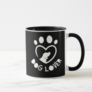for dog lovers with the quote "Dog lover" Tasse