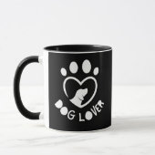 for dog lovers with the quote "Dog lover" Tasse (Links)
