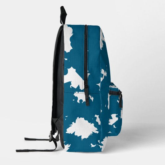 For Dreamers – Blue Splash Backpack Bedruckter Rucksack (Links)