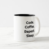 For Engineers – Code. Coffee. Sleep Coffee Mug Zweifarbige Tasse (VorderseiteRechts)