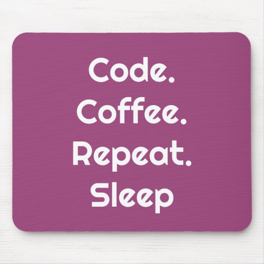 For Engineers – Code. Coffee. Sleep Mouse Pad Mousepad (Vorne)