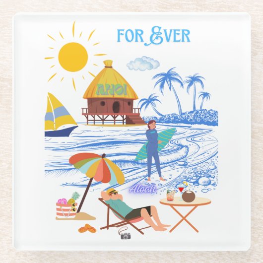 FOR EVER GLASUNTERSETZER (Vorderseite)