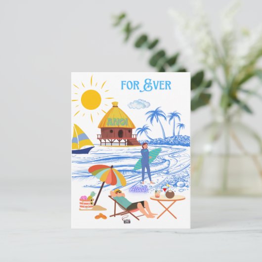 FOR EVER POSTKARTE (Stehend Vorderseite)