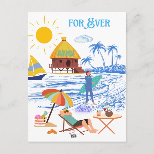 FOR EVER POSTKARTE (Vorderseite)