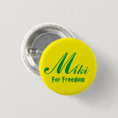 For Freedom miki Button (Vorne & Hinten)