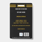 For Fun Planespotter Badge Ausweis (Rückseite)