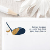 For Golfers Golf Club Graphic Return Address (Insitu)