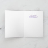 for Granddaughter Purple Asters September Birthday Karte (Innenseite)