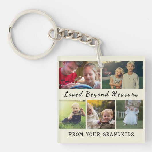 For Grandma & Grandpa – Loved Beyond Measure Schlüsselanhänger (Vorderseite)