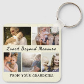 For Grandma & Grandpa – Loved Beyond Measure Schlüsselanhänger (Rückseite)