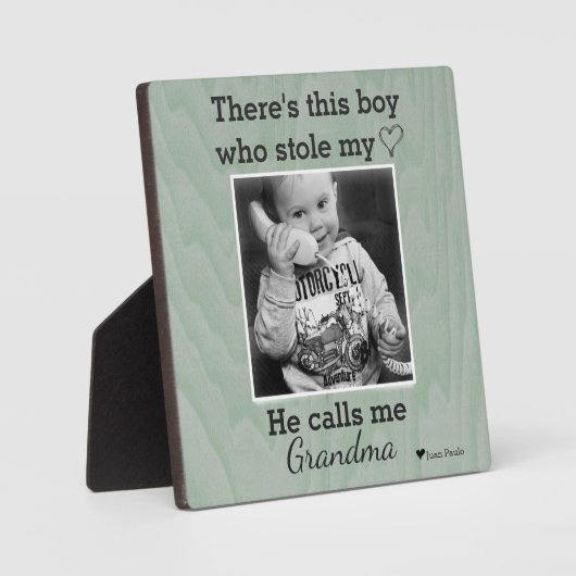 For Grandma on Mother's Day Custom Foto Platte Fotoplatte (Vorderseite)