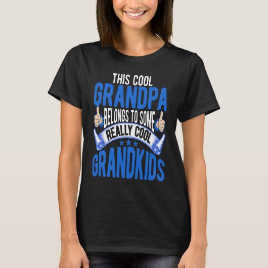For Grandpa From Cool Grandkids T-Shirt (Vorderseite)