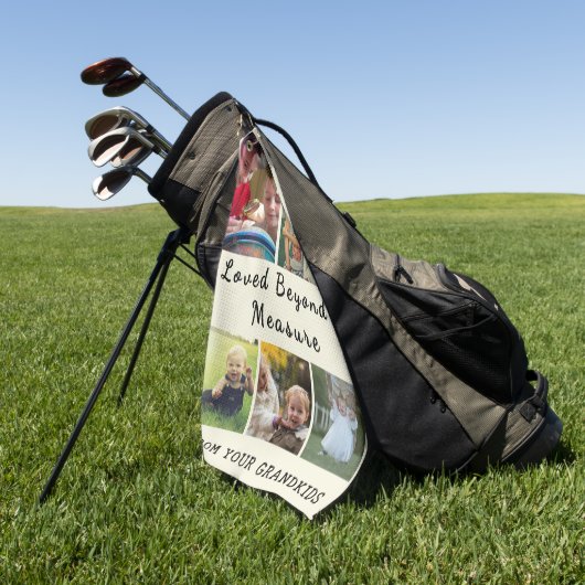 For Grandpa & Grandma – Loved Beyond Measure Golfhandtuch (Gras)
