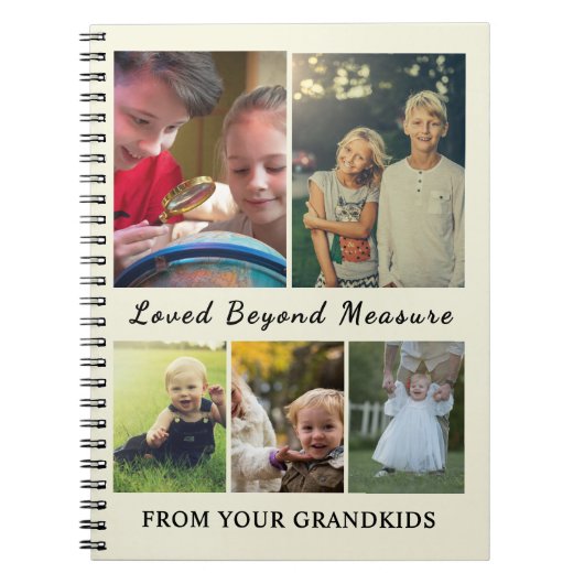 For Grandparents – Loved Beyond Measure Notebook Notizblock (Vorderseite)