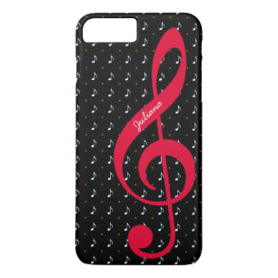 for her a personalized treble clef music Case-Mate iPhone hülle