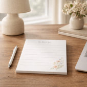 For Her Personalized Wildflower To-Do List Notizblock