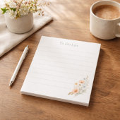 For Her Personalized Wildflower To-Do List Notizblock