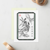 For HorseLovers   Year-Greeting card Mitteilungskarte (Vorderseite/Rückseite Beispiel)