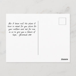 For I Know the Plans I Have For You Postkarte