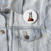 For It Funny - Witch Is Burning In Flames Girl Smo Button (Beispiel)