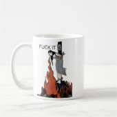 For It Funny - Witch Is Burning In Flames Girl Smo Kaffeetasse (Links)