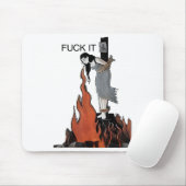 For It Funny - Witch Is Burning In Flames Girl Smo Mousepad (Mit Mouse)