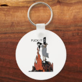 For It Funny - Witch Is Burning In Flames Girl Smo Schlüsselanhänger (Vorderseite)