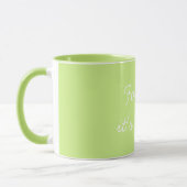 For Me It's You Valentine's Light Green Tasse (Links)